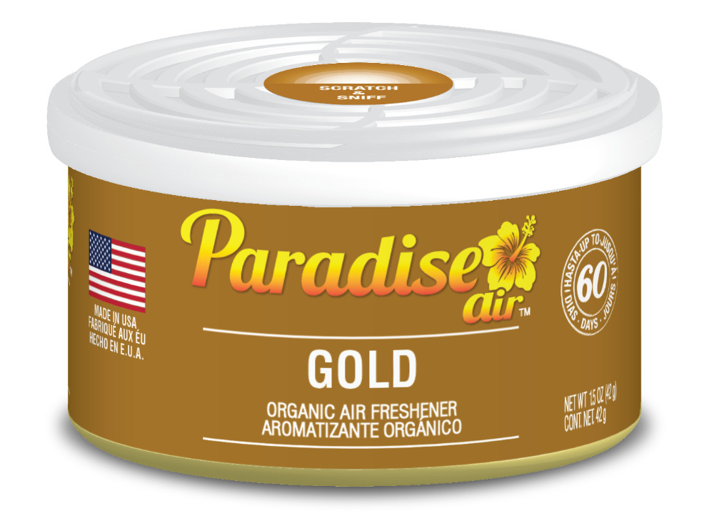 E-shop Osviežovač vzduchu Paradise Air Organic Air Freshener Gold - Gumové medvedíky (42 g)