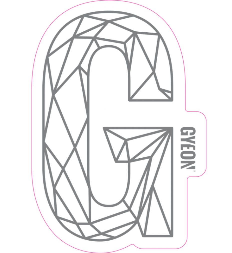 E-shop Samolepka Gyeon G Sticker Silver (400 mm x 254,8 mm)
