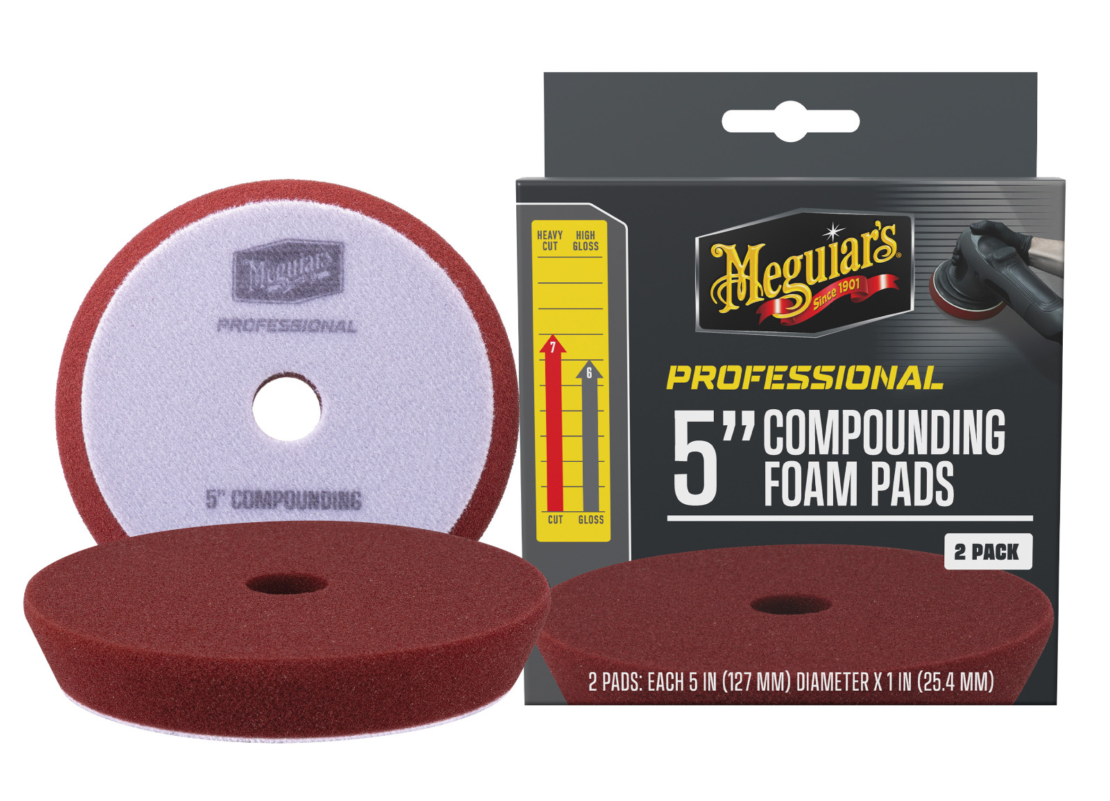 E-shop Penové korekčné kotúče Meguiar's Professional Compound Foam Pad 5" (2 Pack)