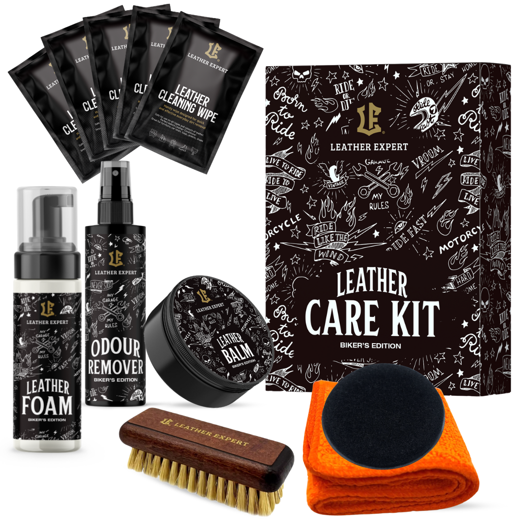 Set autokozmetiky pre motorkárov Leather Expert - Leather Care Kit Biker's Edition