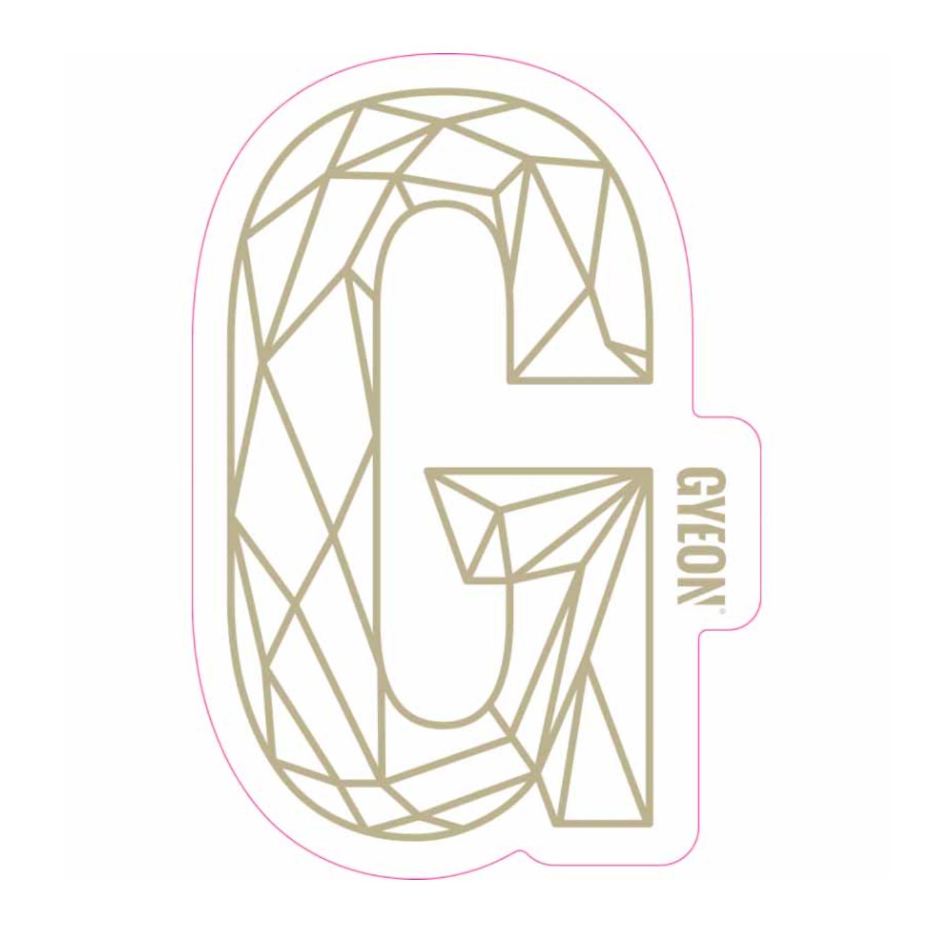 E-shop Samolepka Gyeon G Sticker Gold (200 mm x 131,3 mm)