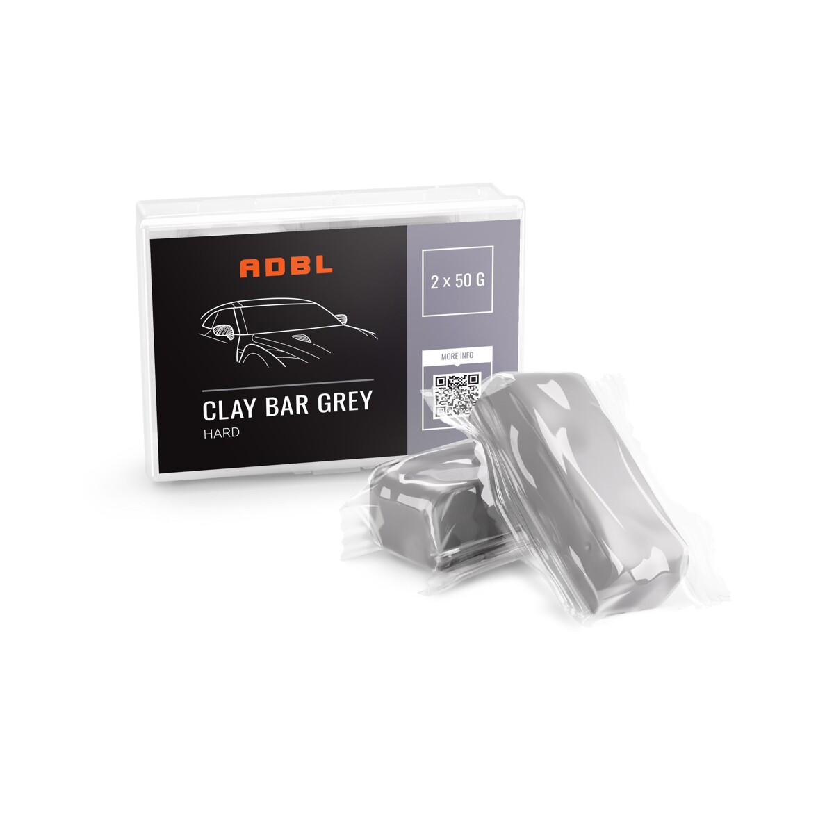 E-shop Tvrdý Clay ADBL Clay Bar Grey (2x 50g)