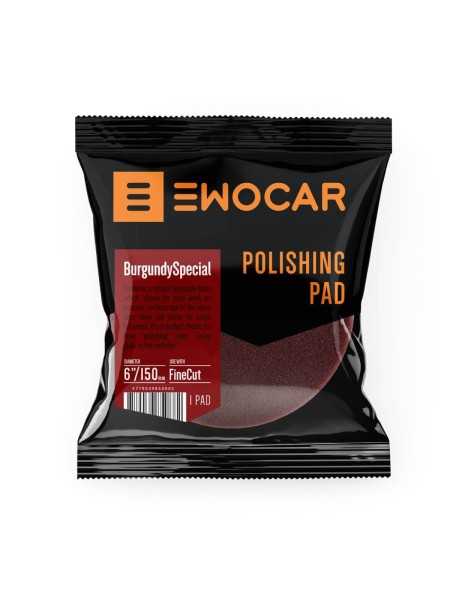 E-shop Leštiaci kotúč Ewocar BurgundySpecial Soft Finishing Pad 150/125 mm