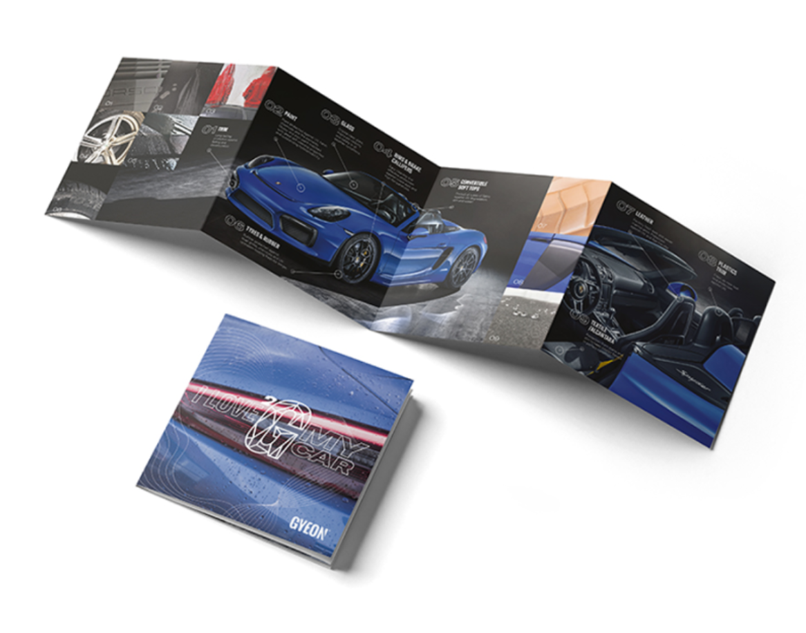 E-shop Profesionálny leták Gyeon Certified Detailer Service Leaflet