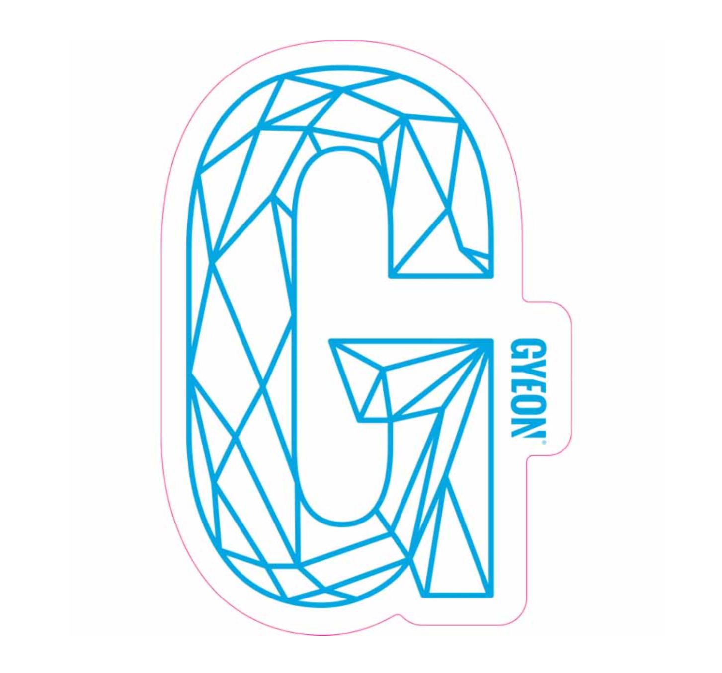 E-shop Samolepka Gyeon G Sticker Blue (200 mm x 131,3 mm)