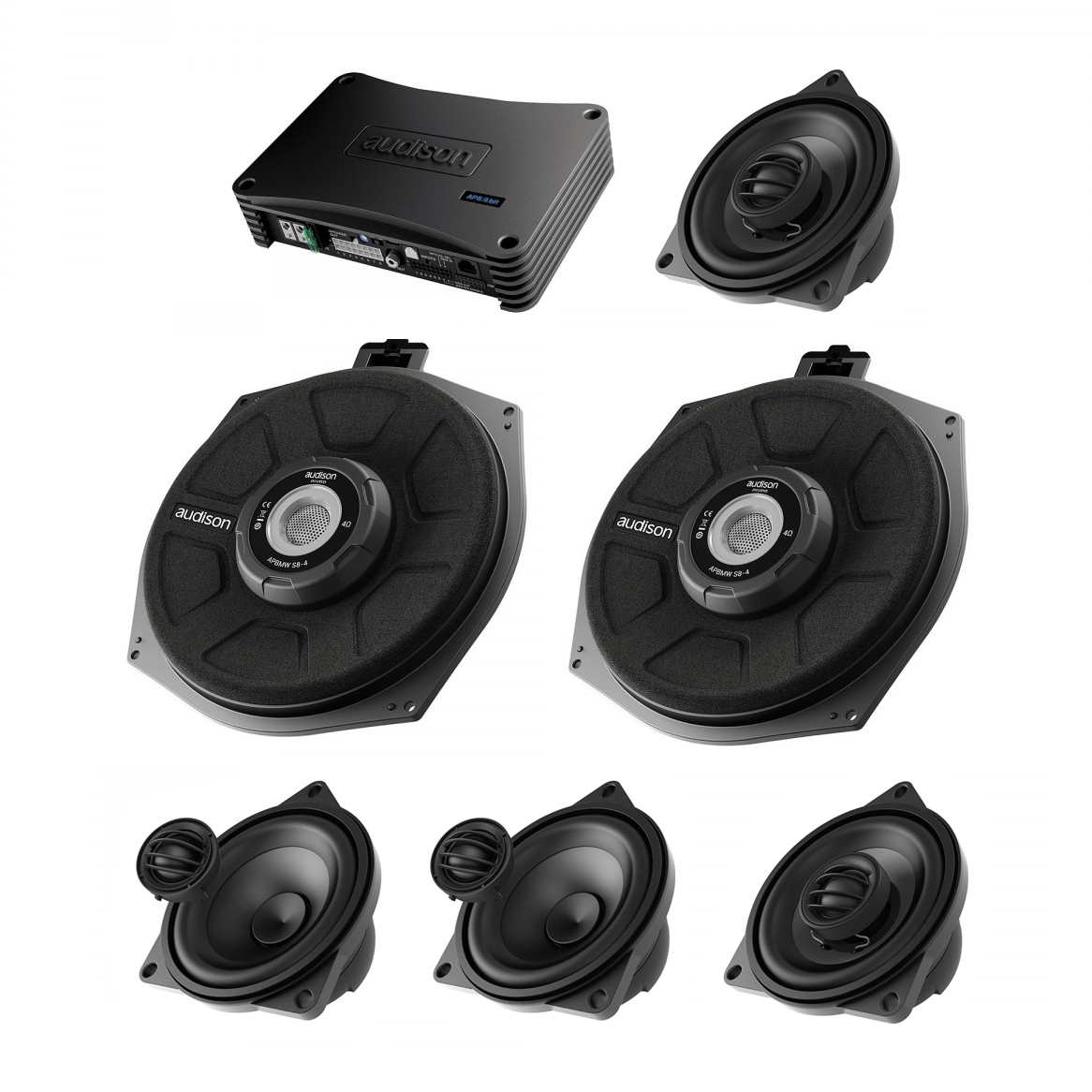 E-shop Kompletné ozvučenie Audison s DSP procesorom do BMW 5 (E60, E61) so základným audio systémom