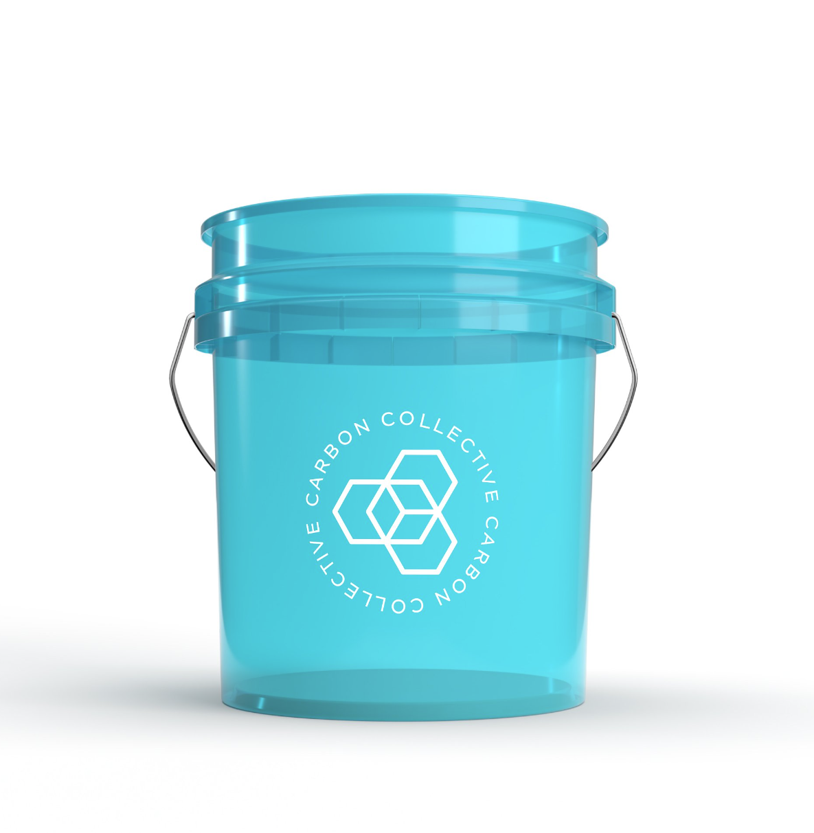 E-shop Vedierko Carbon Collective 13L Detailing Wheel Bucket - Clear Teal
