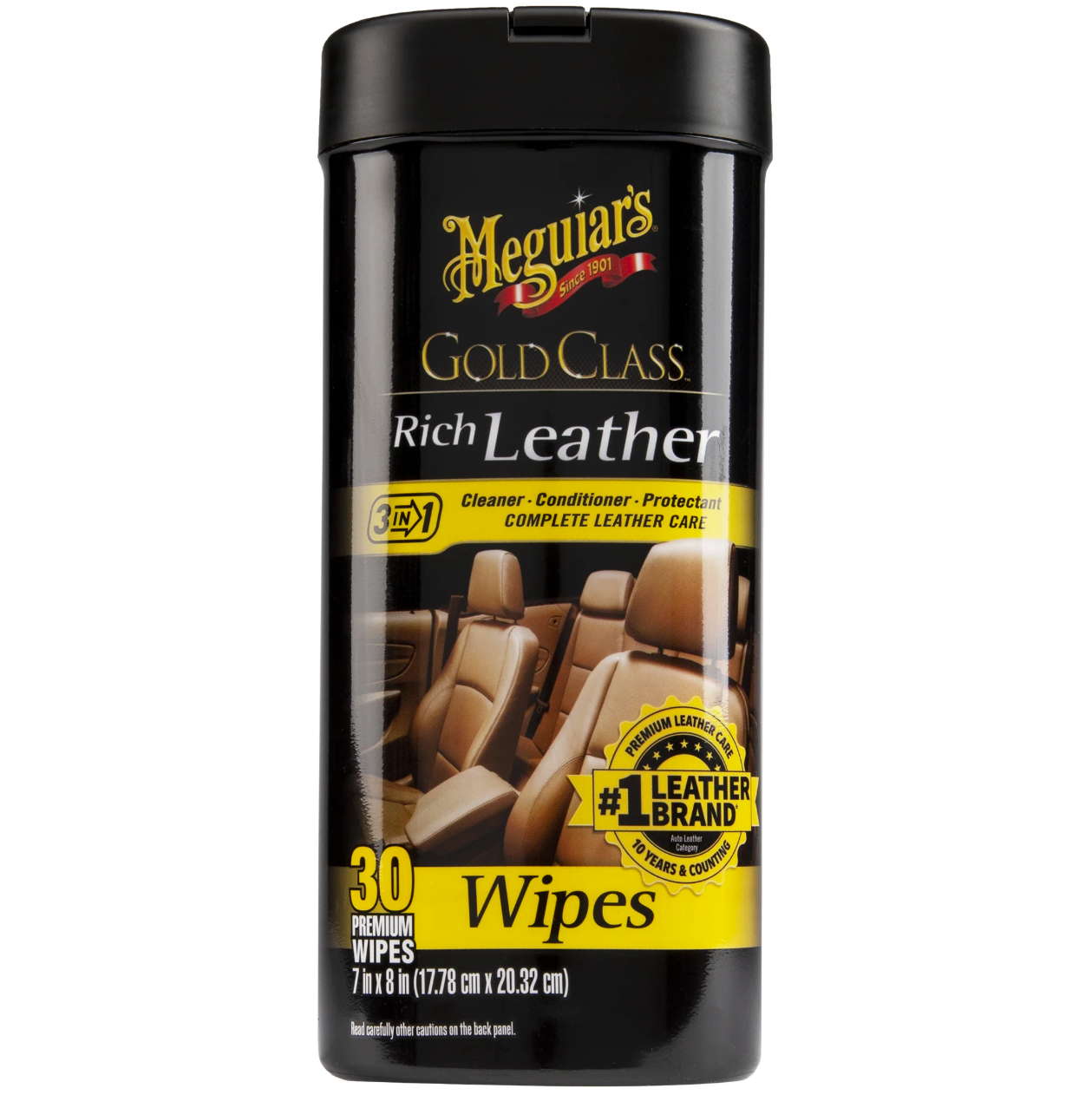 E-shop Obrúsky na ošetrenie kože Meguiar's Gold Class Rich Leather Wipes (25 pack)