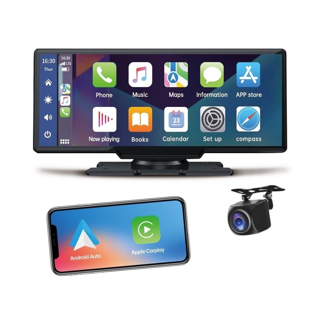 E-shop Steelmate L07 monitor10" Apple CarPlay AndroidAuto zrkadlenie, 2K+FHD DVR