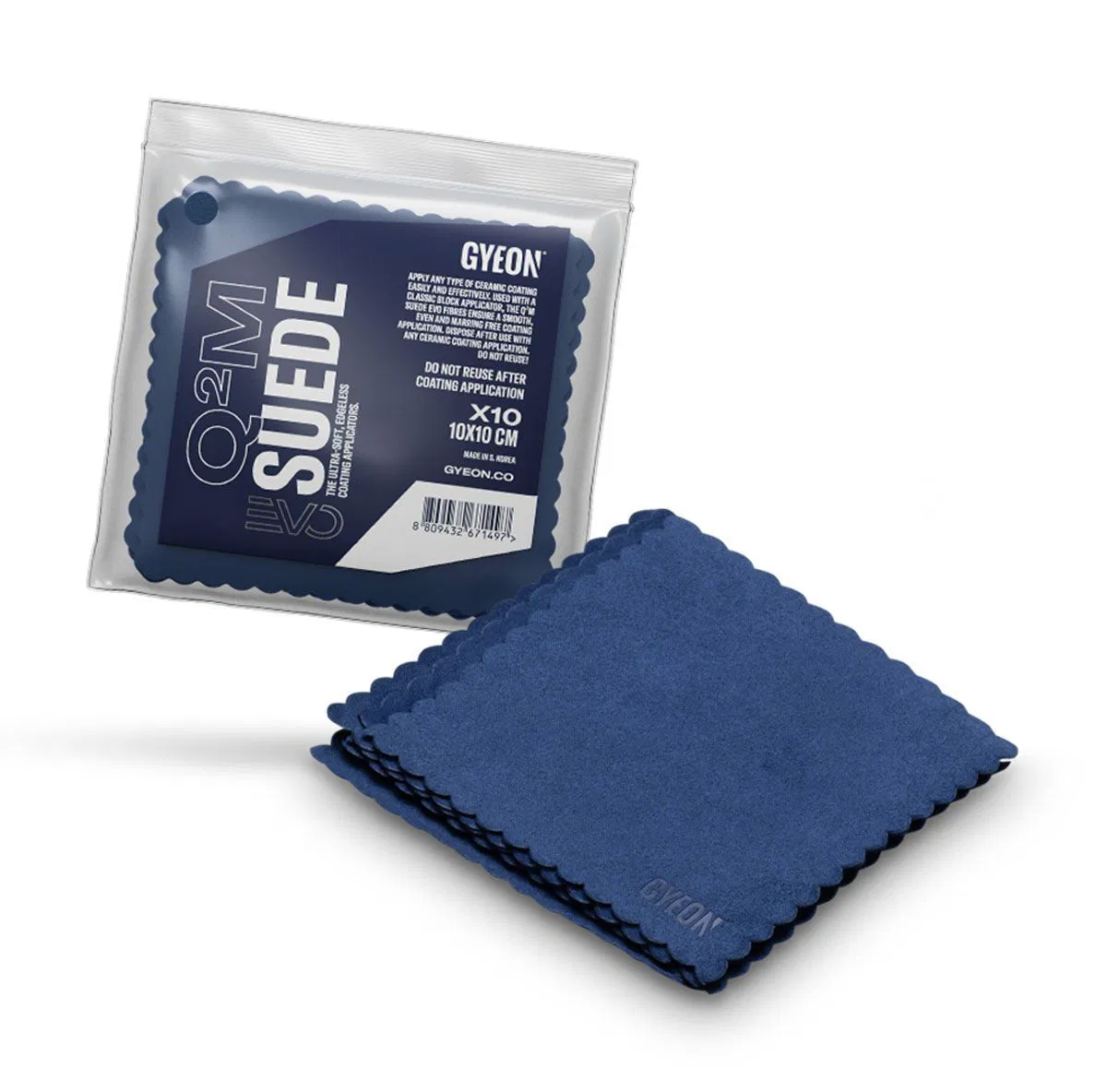 E-shop Mikrovláknové aplikačné utierky Gyeon Q2M Suede EVO 10-Pack (10 x 10 cm)