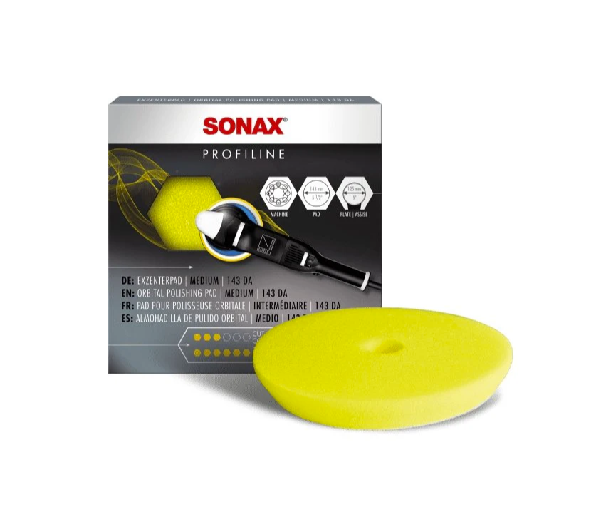 E-shop Stredne mäkký leštiaci kotúč Sonax Exzenter Pad Medium 125