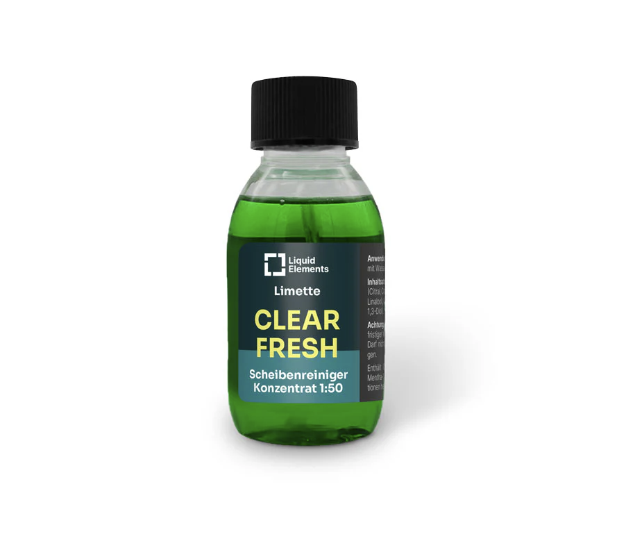 Vôňa a čistič do ostrekovačov Liquid Elements Washing water concentrate "SMELLOW BOMB / CLEAR FRESH" - Lime (100 ml)