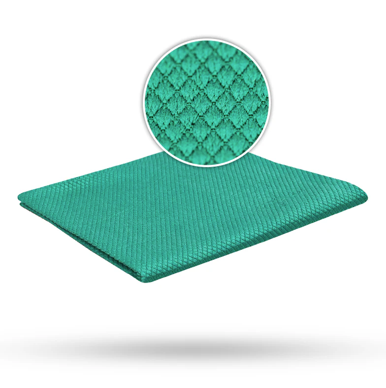 E-shop Mikrovláknová utierka na okná Liquid Elements Windshield Cleaning Cloth Green Scale - 300 GSM 35 x 35 cm