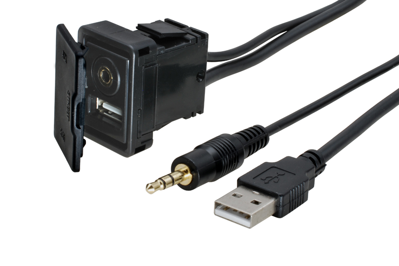 E-shop USB + JACK zásuvka s káblom