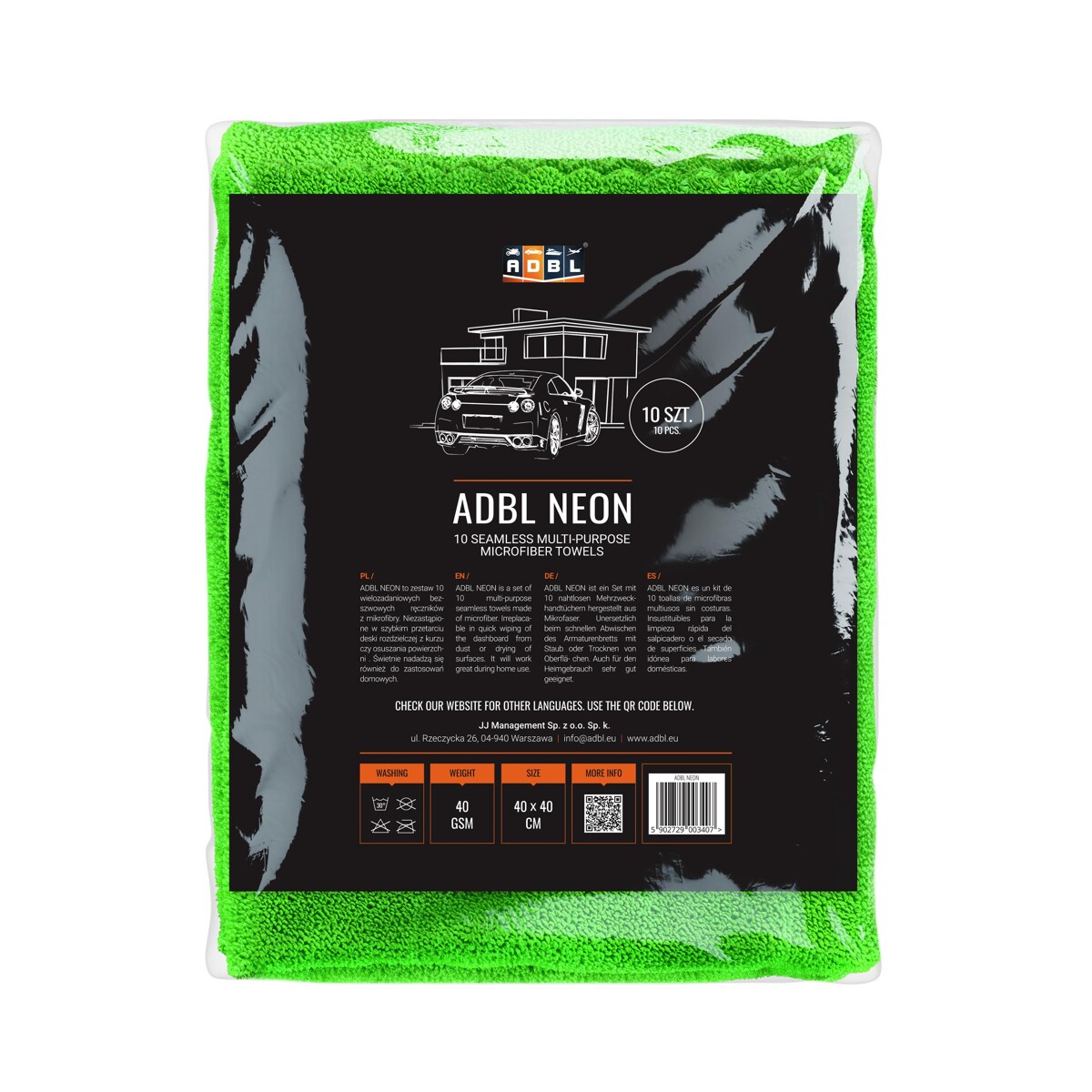 E-shop Mikrovláknové utierky ADBL Neon