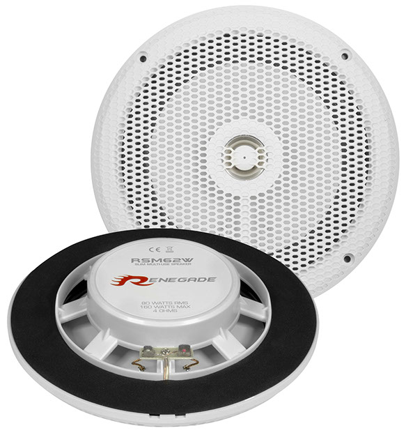 E-shop Vonkajšie ploché reproduktory Renegade RSM62 White