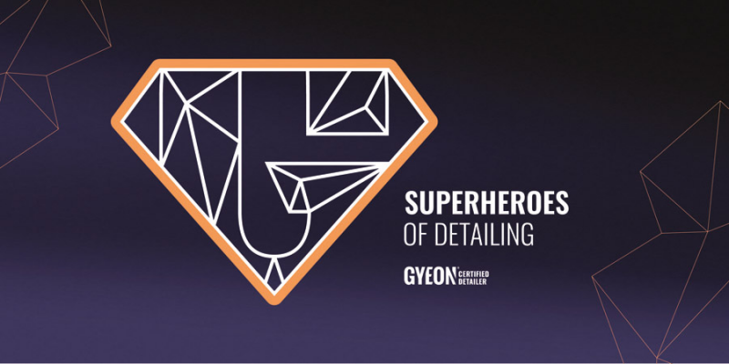 E-shop Banner na stenu Gyeon Banner / Certified Detailer Superheroes of Detailing 200x90 cm
