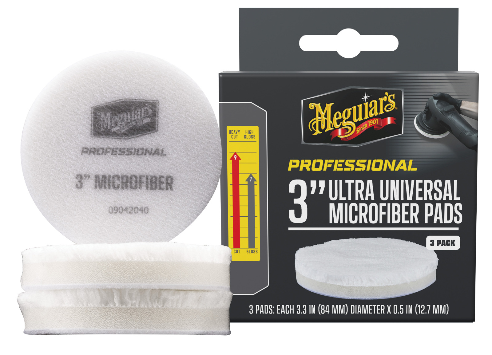 E-shop Mikrovláknové kotúče Meguiar's Professional Microfiber Pad 3" (3 Pack)