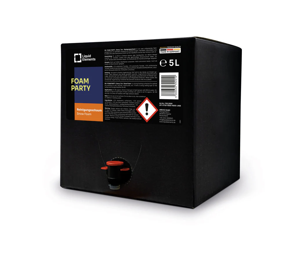 Aktívna pena Liquid Elements Cleaning foam "FOAM PARTY" - Cherry Tec (5 l)