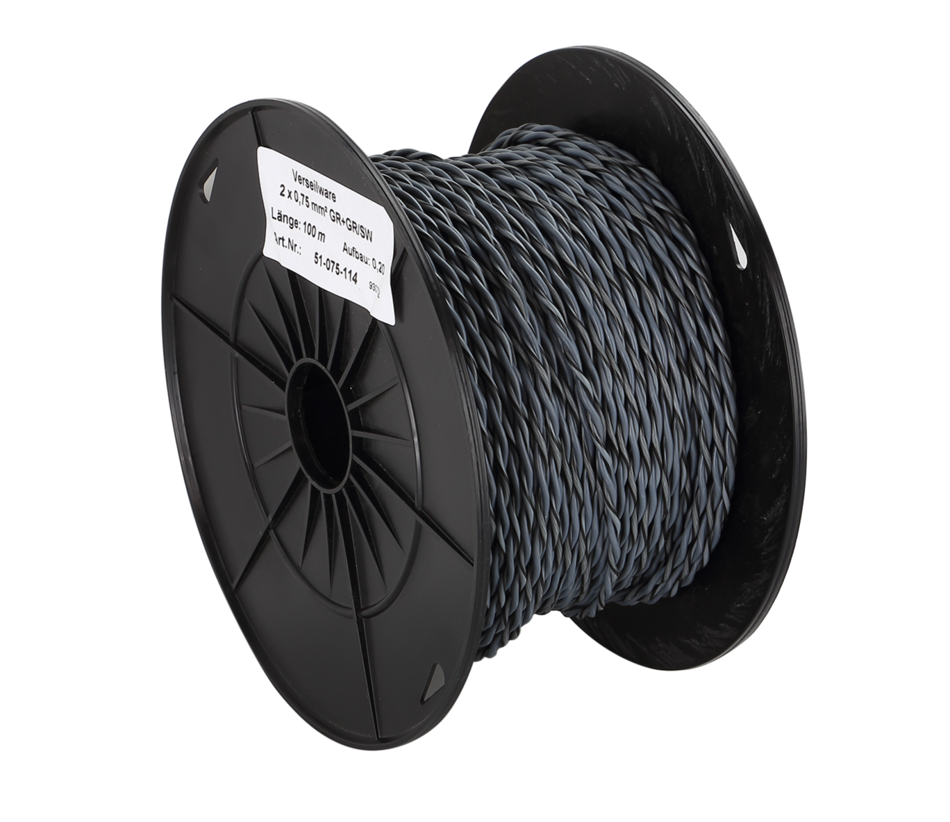E-shop Reproduktorový kábel ACV FLRY Twisted grey/grey-black 075