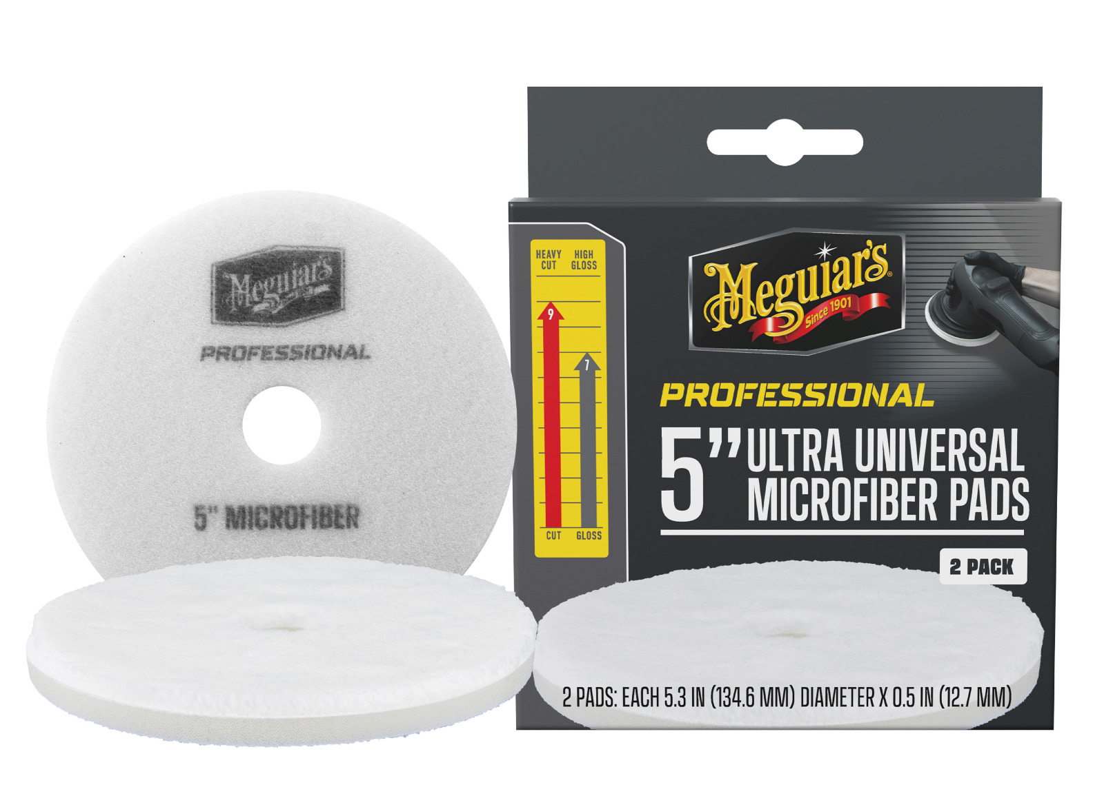 E-shop Mikrovláknové kotúče Meguiar's Professional Microfiber Pad 5" (2 Pack)