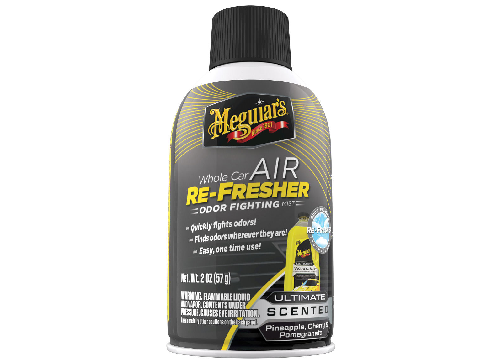 E-shop Pohlcovač pachov a osviežovač vzduchu Meguiar's Whole Car Air ReFresher Odor Fighting - Ultimate Scent (Pinapple, Cherry &amp; Pomegranate) (57 g)