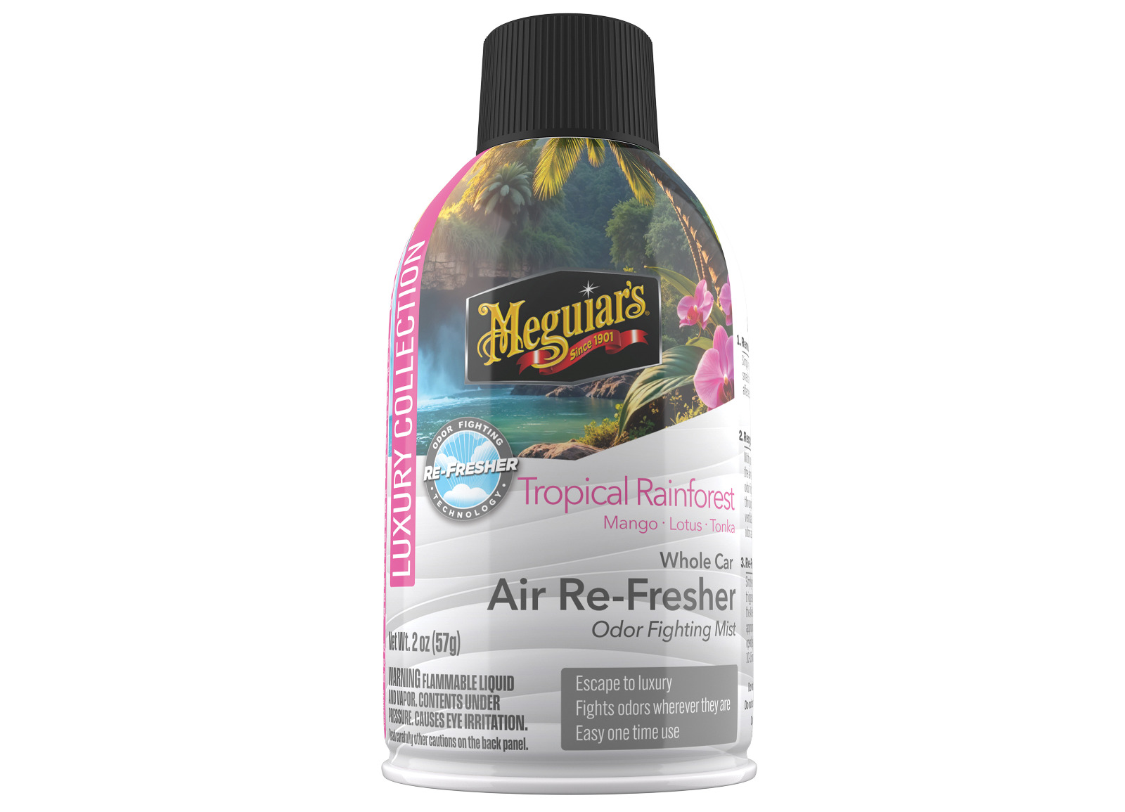 E-shop Pohlcovač pachov a osviežovač vzduchu Meguiar's Whole Car Air ReFresher Odor Fighting - Tropical Rainforest Scent (57 g)