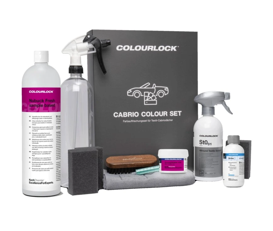 E-shop Sada na čistenie a ošetrenie kabrioletu COLOURLOCK by KochChemie Cabrio Colour Set grey brown dark