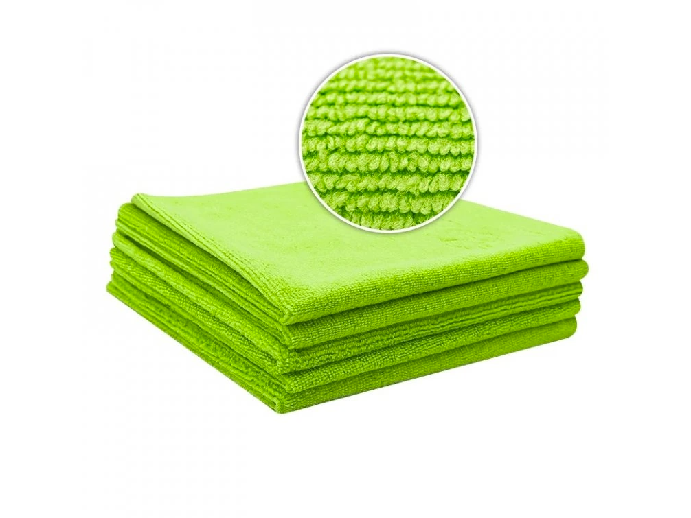 E-shop Mikrovláknová utierka Liquid Elements All-Purpose Green Microfiber Cloth Value Set of 5 - 310 GSM 40 x 40 cm