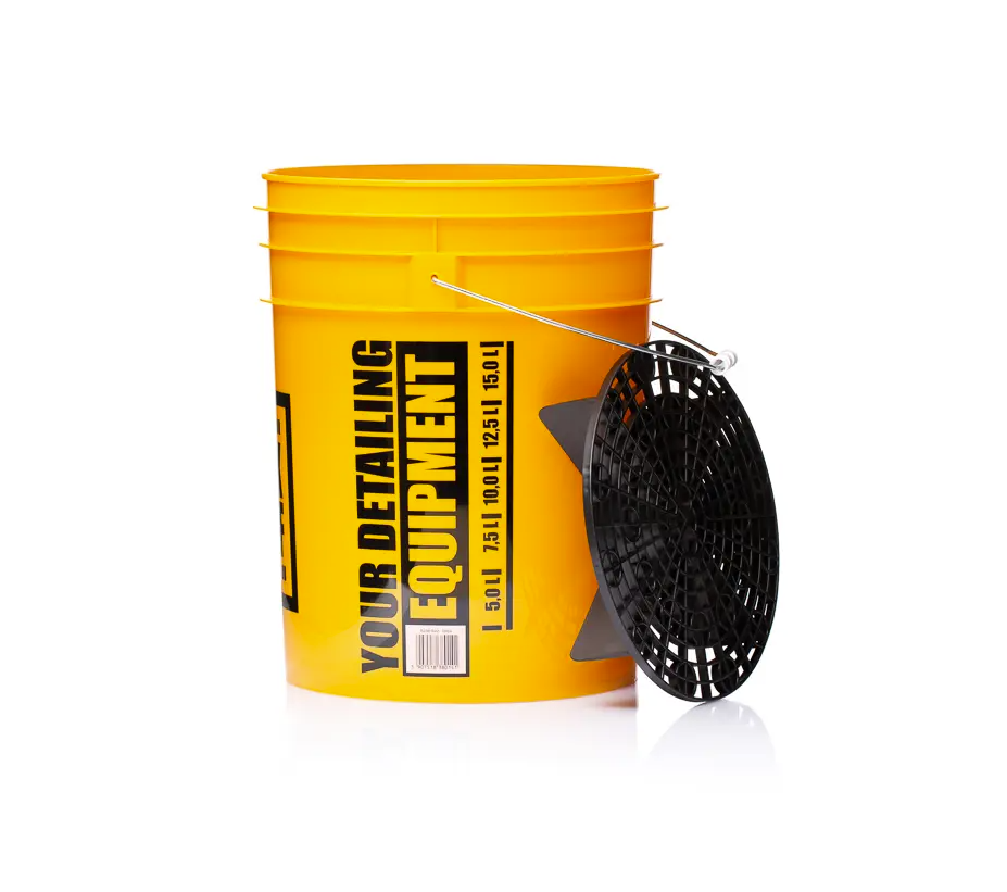E-shop Detailingové vedro s mriežkou Work Stuff Detailing Bucket Yellow Wash + Separator Black