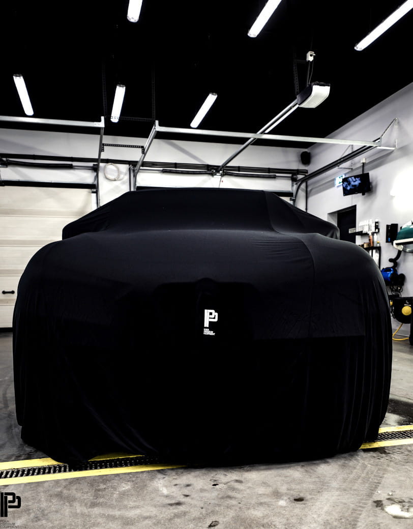 E-shop Ochranná plachta na auto Poka Premium Equipment Premium quality car cover black with welt - Hatchback / Sedan
