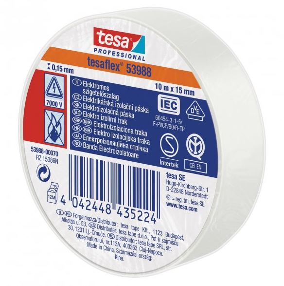 E-shop Izolačná páska Tesa 53988 PVC 19/20 biela