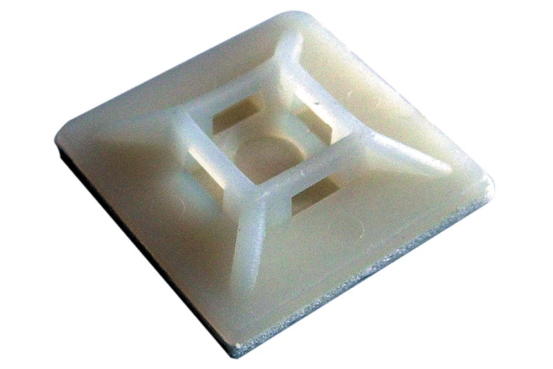 E-shop Samolepiace príchytky sťahovacích pások 28 x 28 mm (100 ks)