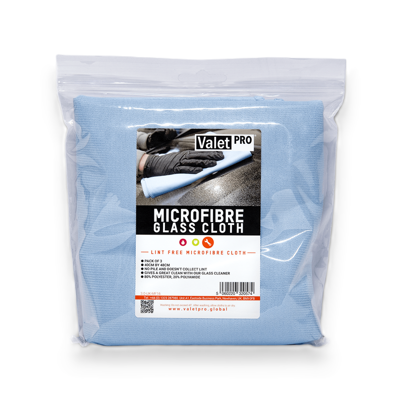E-shop Set utierok na okná ValetPRO Microfibre Glass Cloth (3 pack)