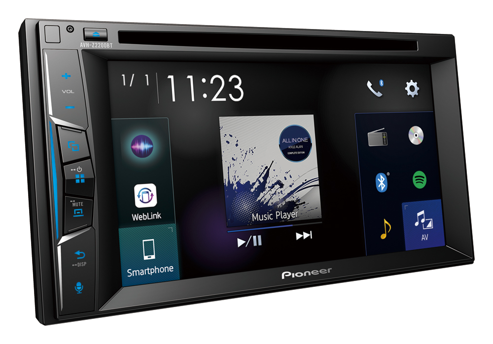 2DIN autorádio Pioneer AVH-Z2200BT.
