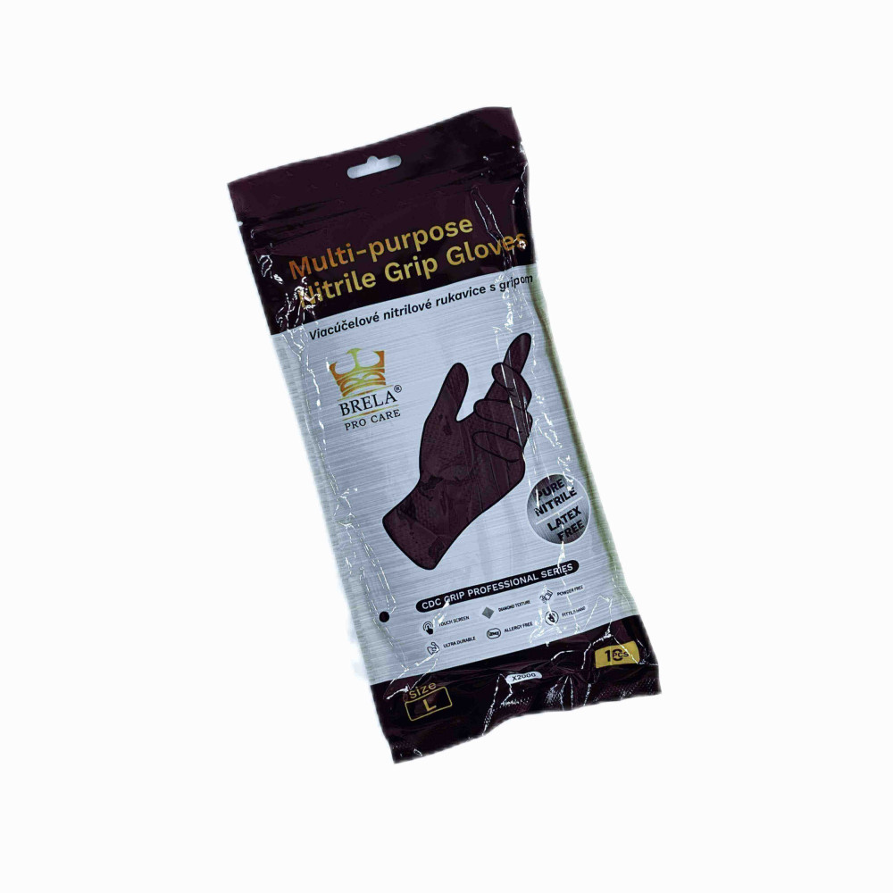 E-shop Chemicky odolné nitrilové rukavice Brela Pro Care CDC Grip Nitril - L (balenie 10 ks)