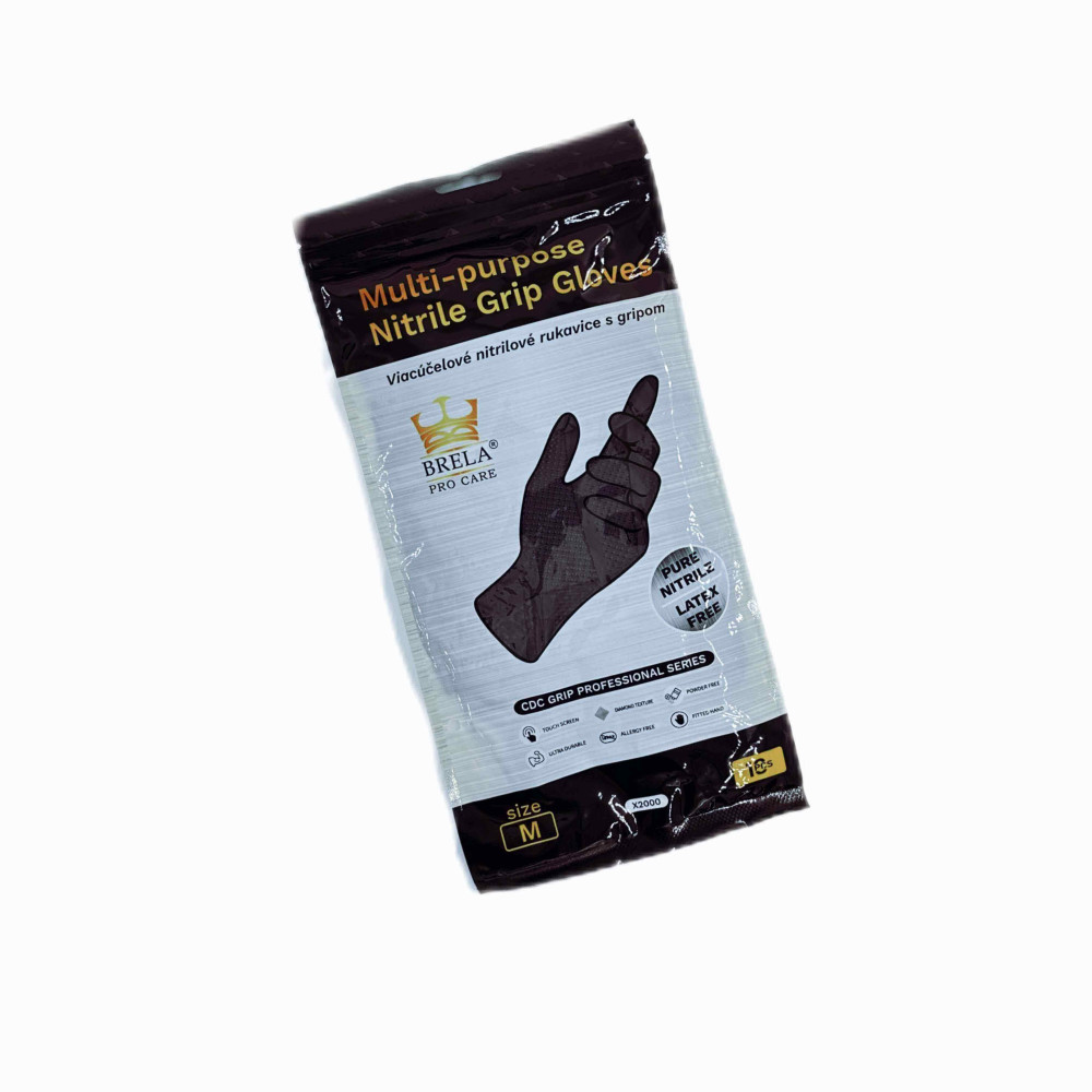 E-shop Chemicky odolné nitrilové rukavice Brela Pro Care CDC Grip Nitril - M (balenie 10 ks)