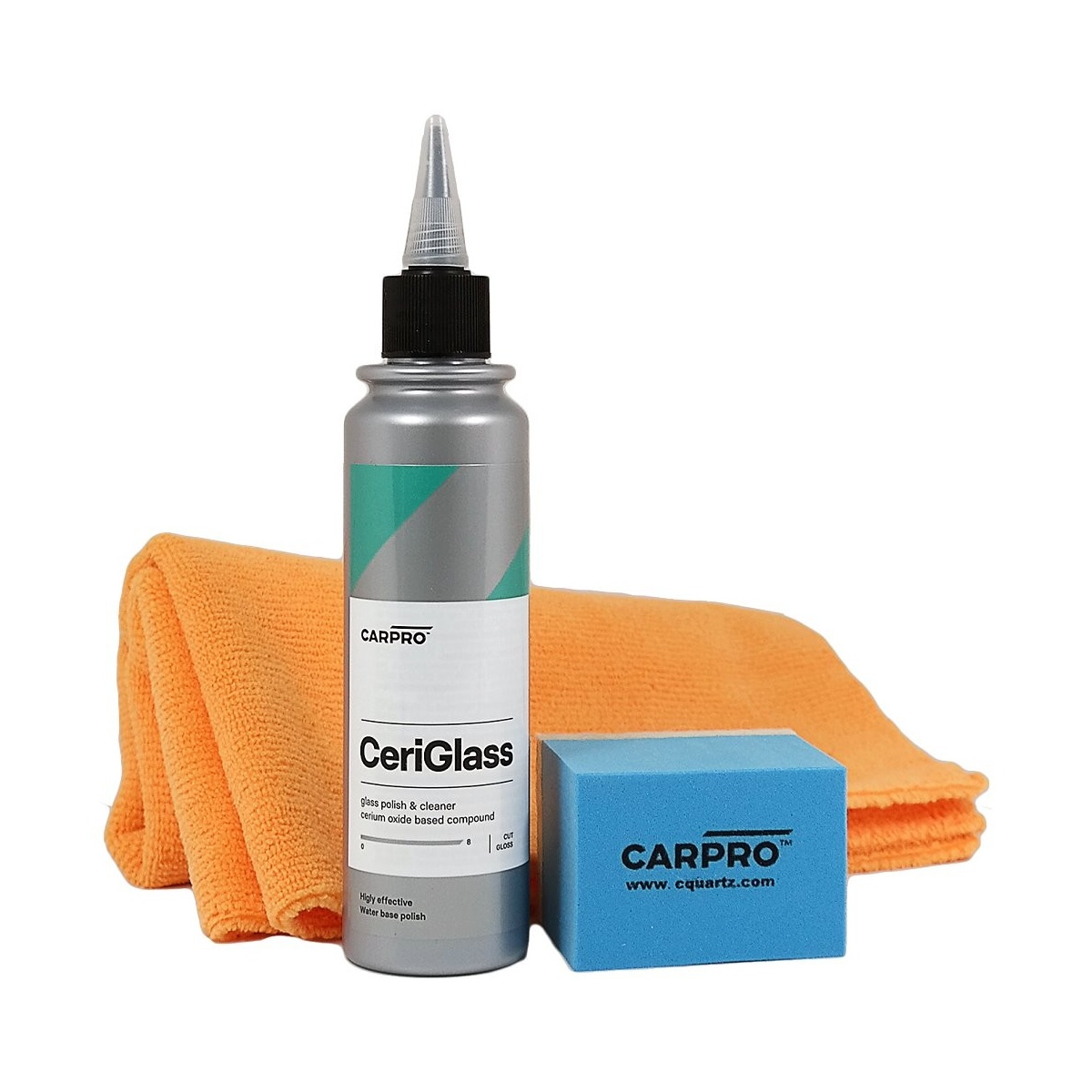 E-shop Sada na leštenie skla CarPro CeriGlass Polish Kit (150 ml)