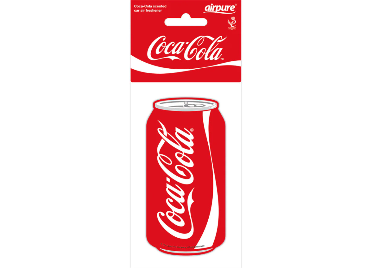 E-shop Osviežovač vzduchu Airpure Coca-Cola závesná vôňa, vôňa Coca Cola Original - plechovka