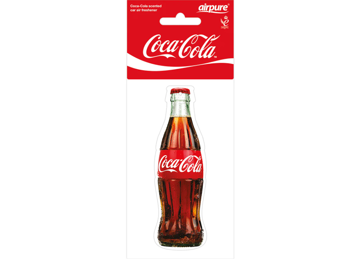 E-shop Osviežovač vzduchu Airpure Coca-Cola závesná vôňa, vôňa Coca Cola Original - fľaša