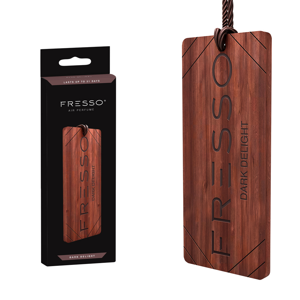 E-shop Závesná vôňa v dreve Fresso Dark Delight Wooden Hanger