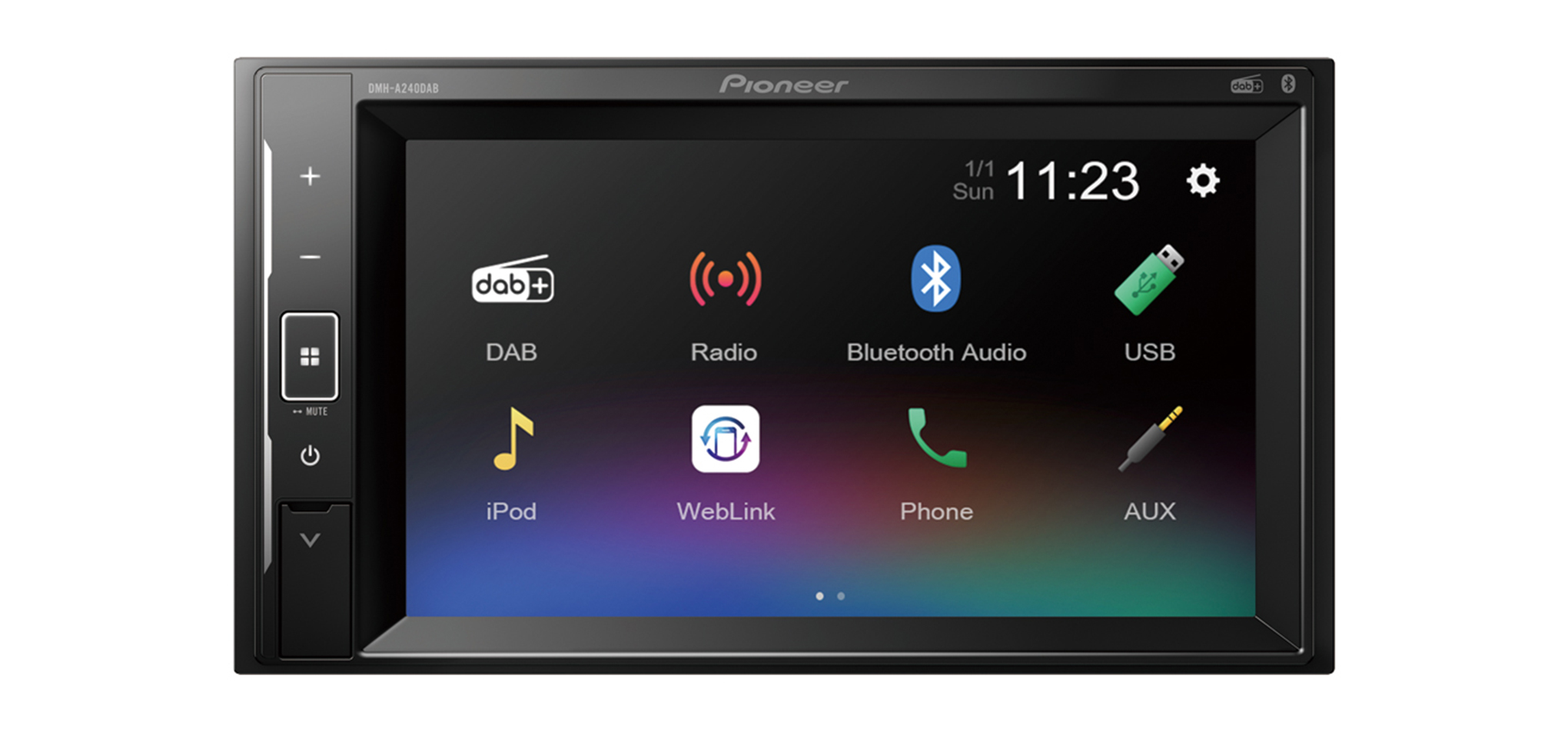 E-shop 2DIN autorádio Pioneer DMH-A240DAB