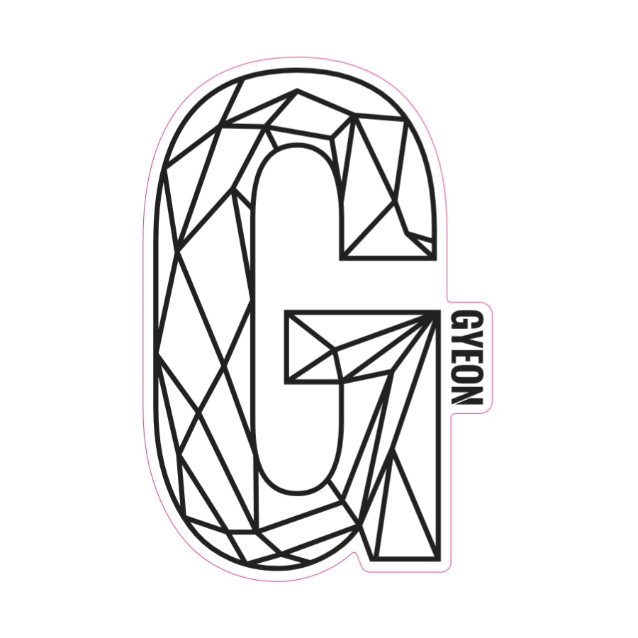 Samolepka Gyeon G Sticker Black (200 mm x 131,3 mm)