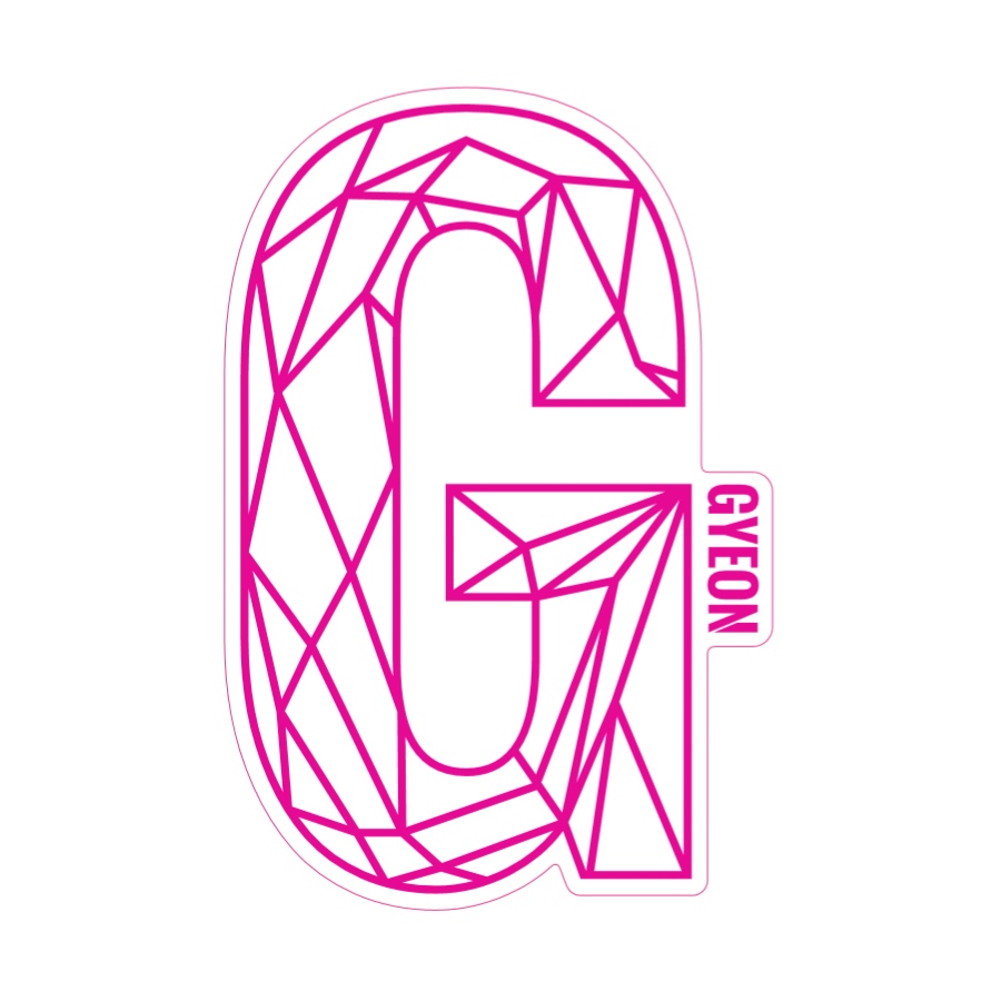 E-shop Samolepka Gyeon G Sticker Pink (200 mm x 131,3 mm)