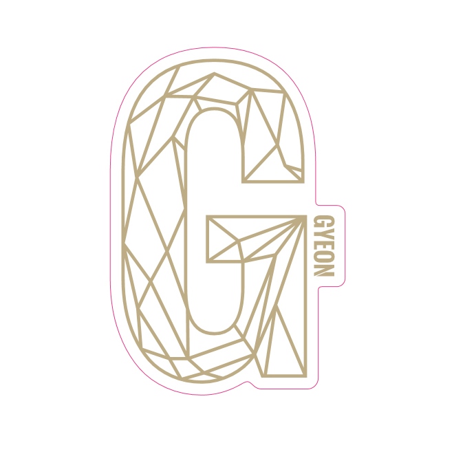 E-shop Samolepka Gyeon G Sticker Gold (100 mm x 65,6 mm)