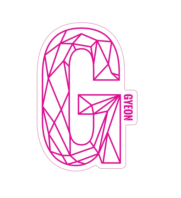 E-shop Samolepka Gyeon G Sticker Pink (100 mm x 65,6 mm)