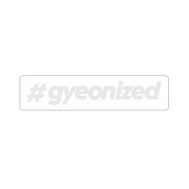E-shop Samolepka Gyeon #gyeonized Sticker White (17,9 mm x 100 mm)