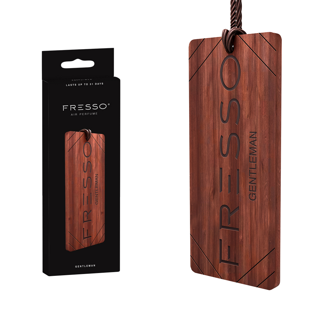 E-shop Závesná vôňa v dreve Fresso Gentleman Wooden Hanger