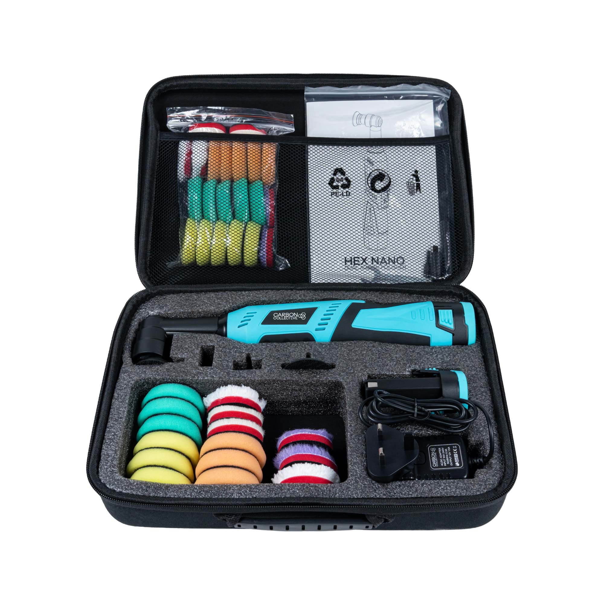 E-shop Mini leštička Carbon Collective HEX Nano Machine Polisher - Cordless Mini Polisher V4