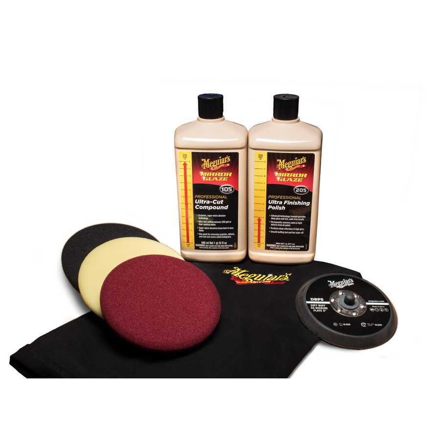 E-shop Sada na profesionálnu renováciu laku 5" Meguiar's Mirror Glaze Soft Buff Kit 5"
